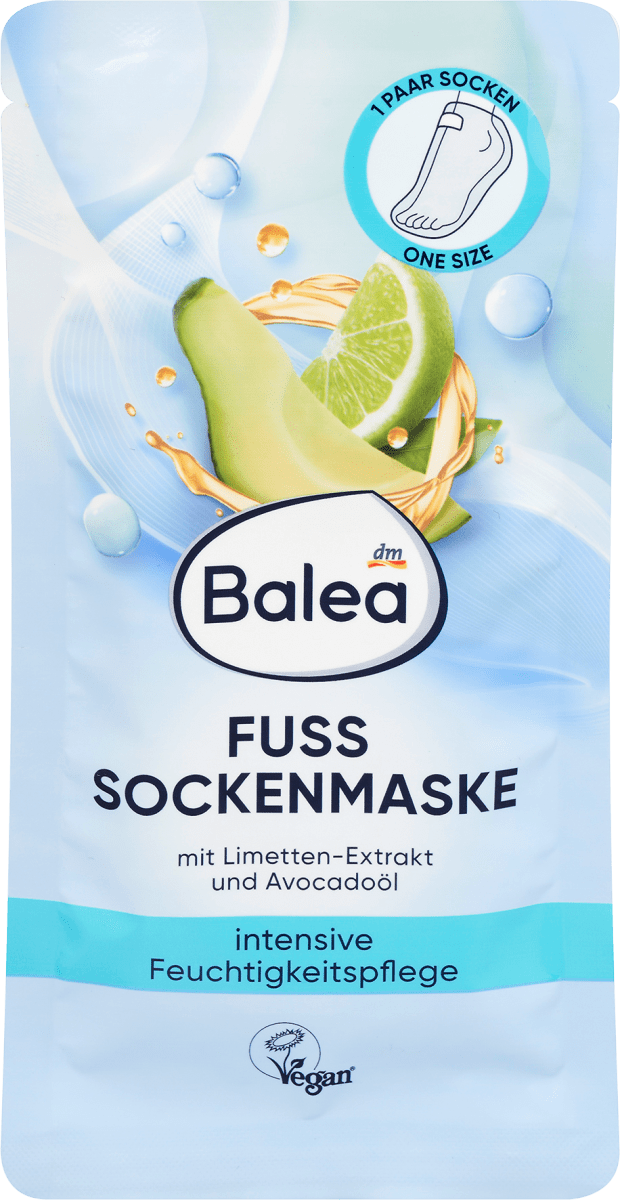 Fußmaske Socken, intensive Feuchtigkeitspflege (1 Paar), 2 St