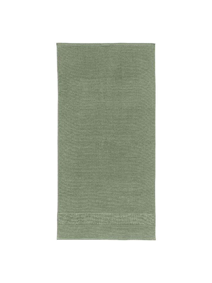 Schiesser 2er-Set: Duschtücher Turin in Grün günstig kaufen 70 x 140 cm