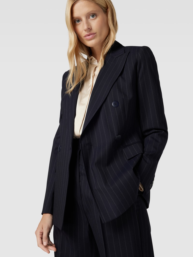 Blazer mit Nadelstreifen Modell 'SELLA' in dunkelblau