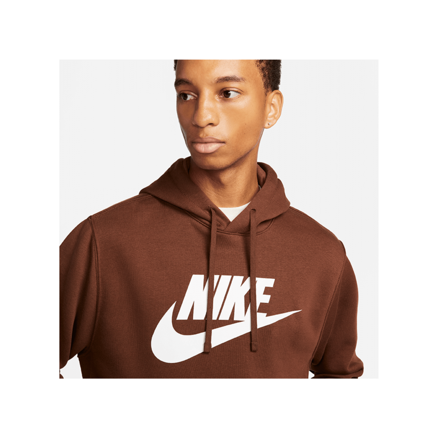Nike Club Fleece Hoody Braun F259