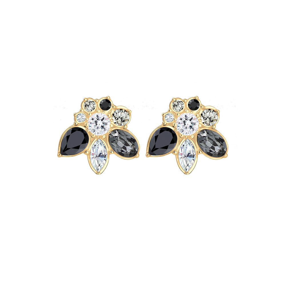 Elli PREMIUM Elli PREMIUM Boucles d'Oreilles Femme Déclaration des avec des Cristaux en Argent Boucles d'oreilles
