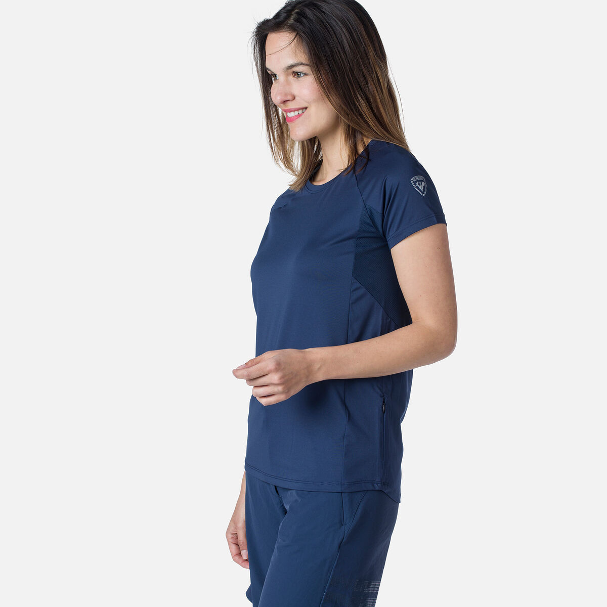 Kurzarm-Jerseyshirt für Damen Relaxed Fit