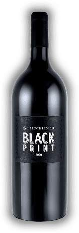 Markus Schneider, Black Print, Merlot, Cabernet Dorsa, Cabernet Sauvignon, Blaufränkisch, Syrah, Qualitätswein, trocken 1,5 Liter, 2020, Pfalz  Markus Schneider, Black Print, Merlot, Cabernet Dorsa, Cabernet Sauvignon, Blaufränkisch, Syrah, Qualitäts