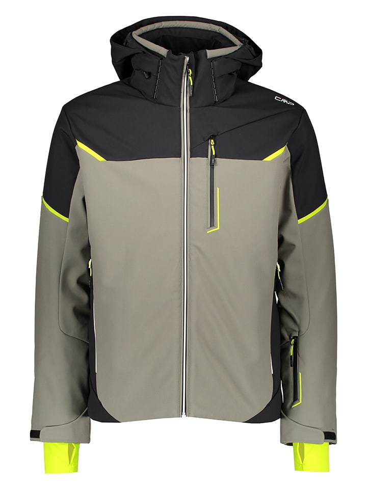 CMP Softshelljacke in Schwarz/ Khaki günstig kaufen