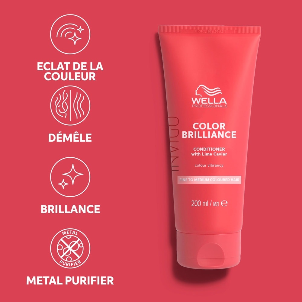 Wella Invigo Color Brilliance Après-shampoingCheveux colorés fins à moyens Après-Shampoing
