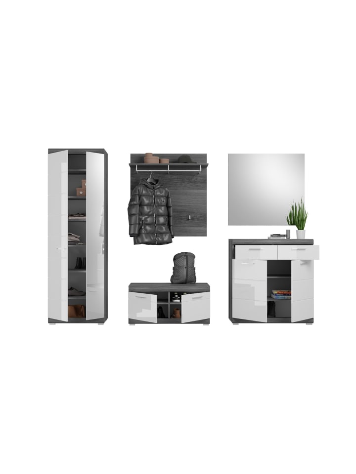 ebuy24 Garderobenaufstellung Scout Grau 272 x 40 cm günstig kaufen onesize