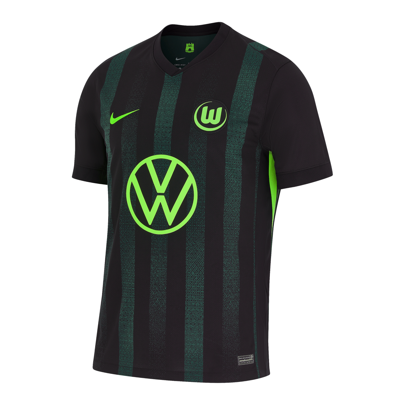 Nike VfL Wolfsburg Trikot Away 2024/2025 Schwarz Grün F010
