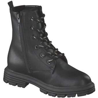 s.Oliver Schnür Boots in schwarz