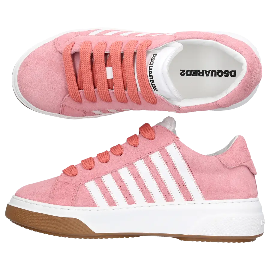 Dsquared2 - Sneaker low BUMPER Veloursleder - pink