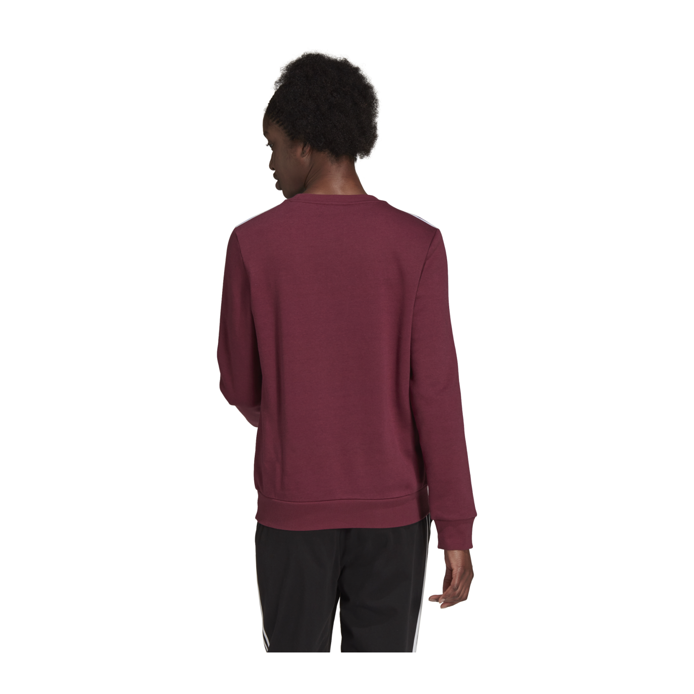 adidas Essentials 3S Sweatshirt Damen Dunkelrot