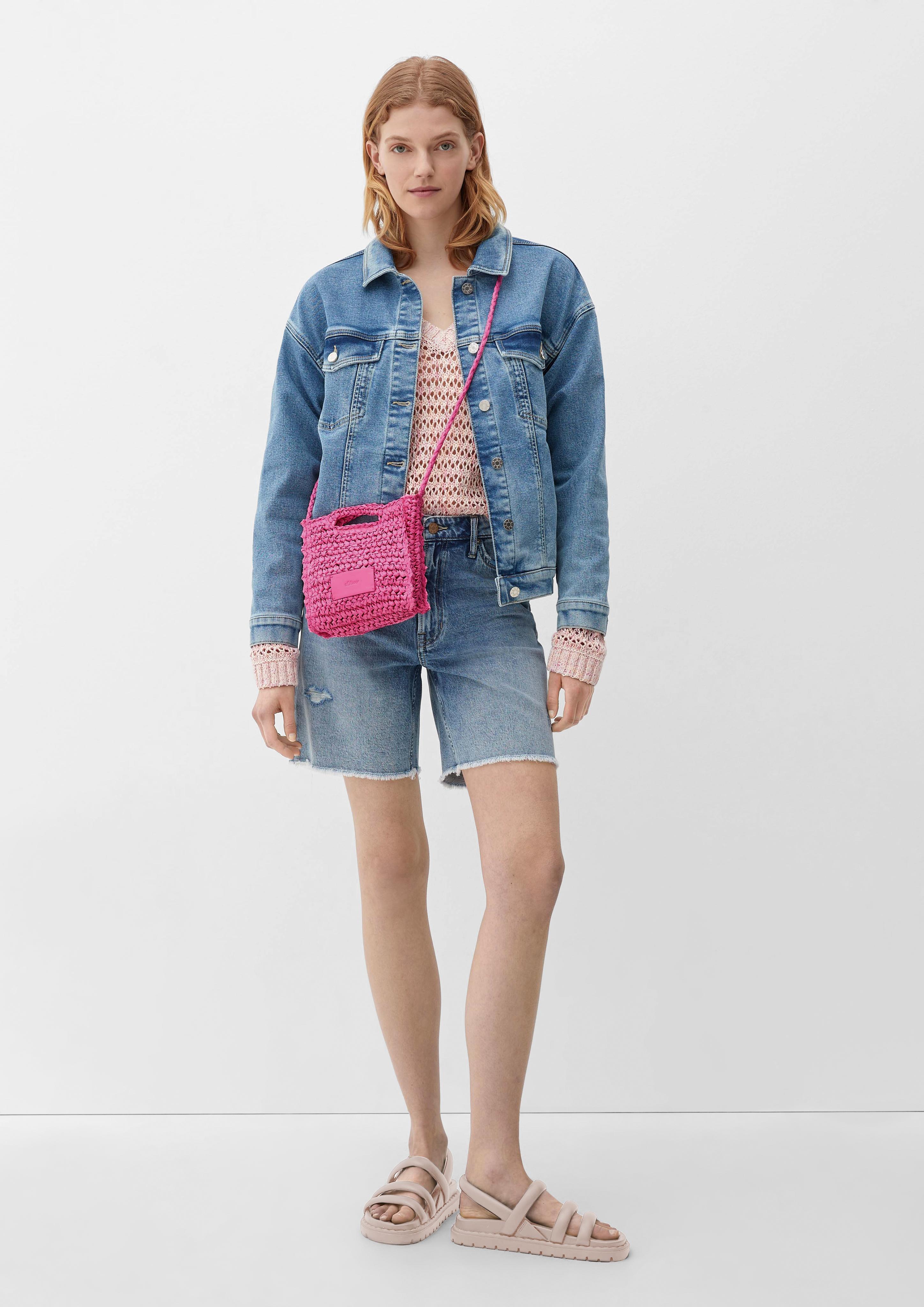 Kleine Tasche in Bast-Optik  2131796-4426