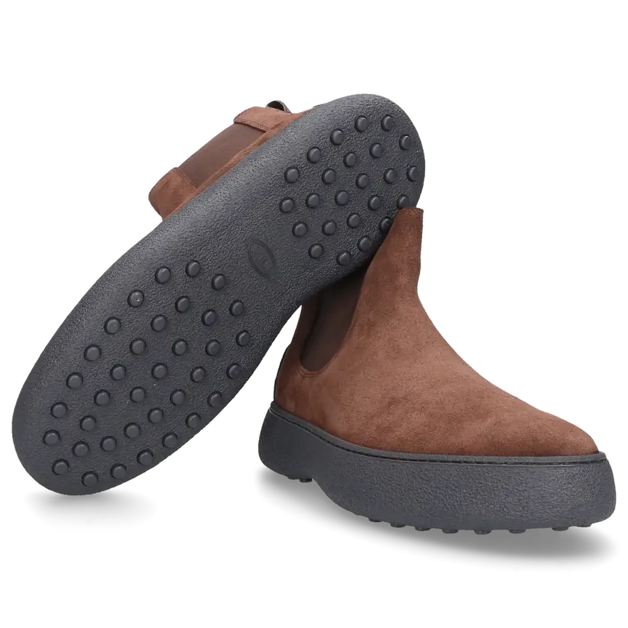 Tod's - Stiefeletten M09J0 Veloursleder - braun