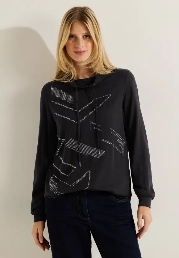 CECIL Bluse im Materialmix