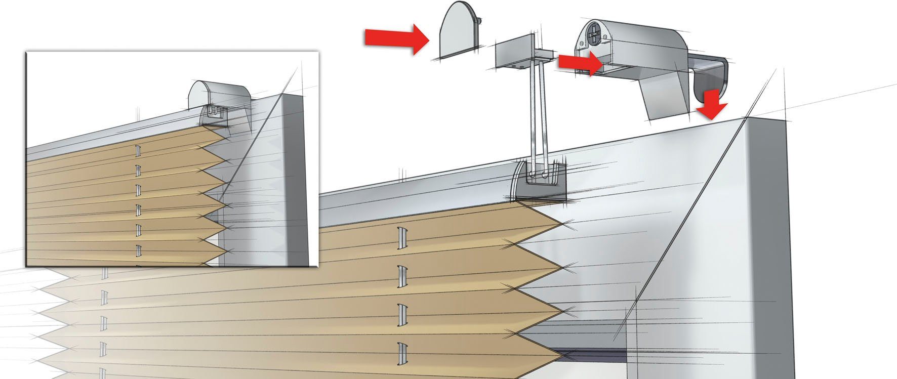 Plissee Easyfix Thermo-Plissee mit 2 Bedienschienen Energiesparend, GARDINIA, verdunkelnd, ohne Bohren, verspannt, Klemmfix, energiesparend, abdunkelnd mit Thermobeschichtung