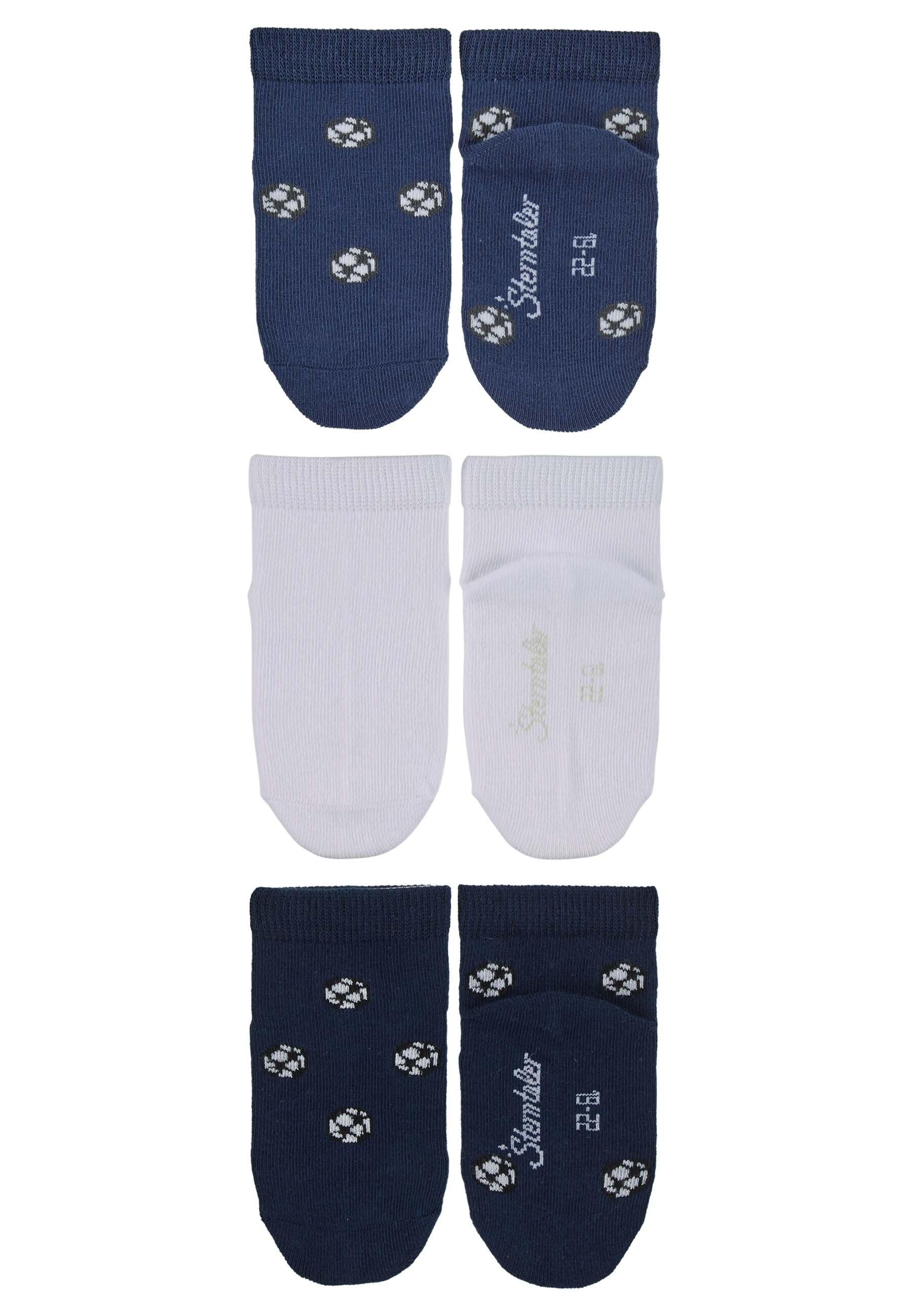 Sneaker-Socken 3erPack Fußball