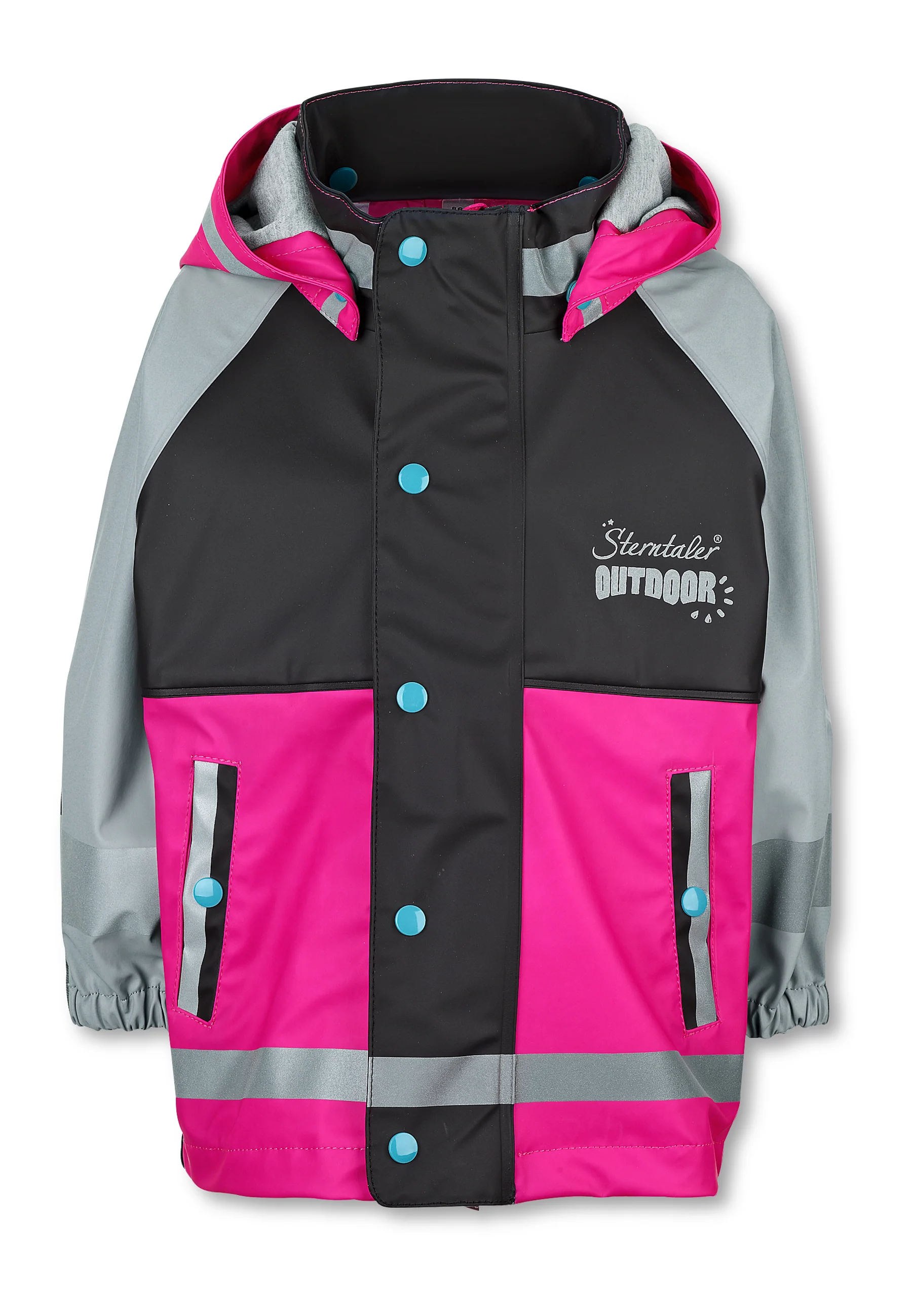 Funktions-Regenjacke mit Reflektoren, wasserdicht