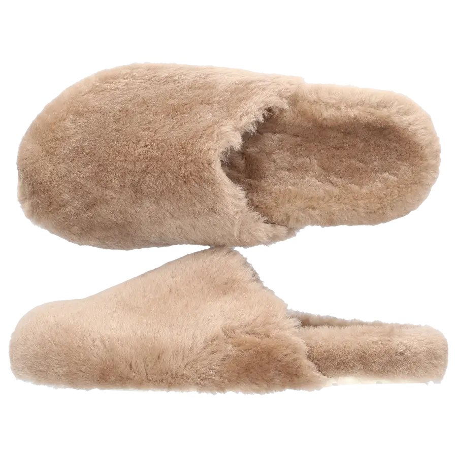 305 SOBE - Hausschuhe BUBU Fell - beige
