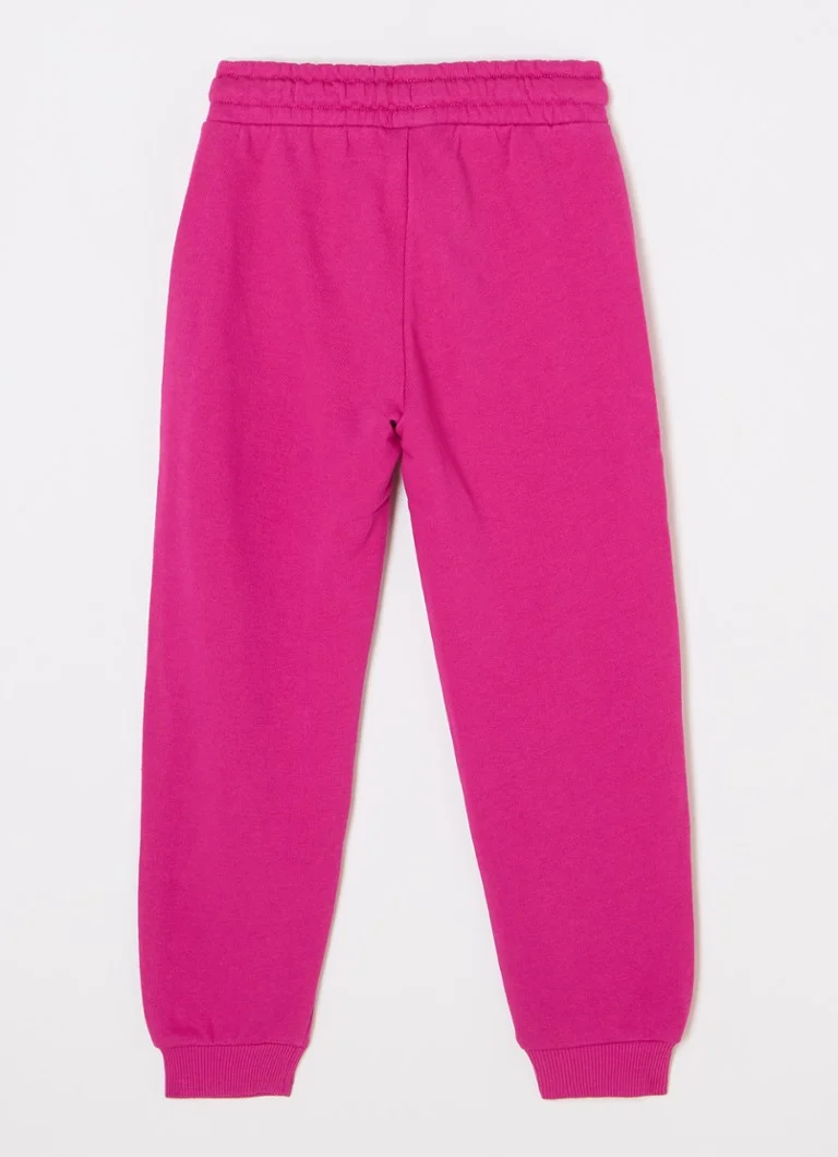 Pantaloni de trening Benetton conici cu logo brodat.