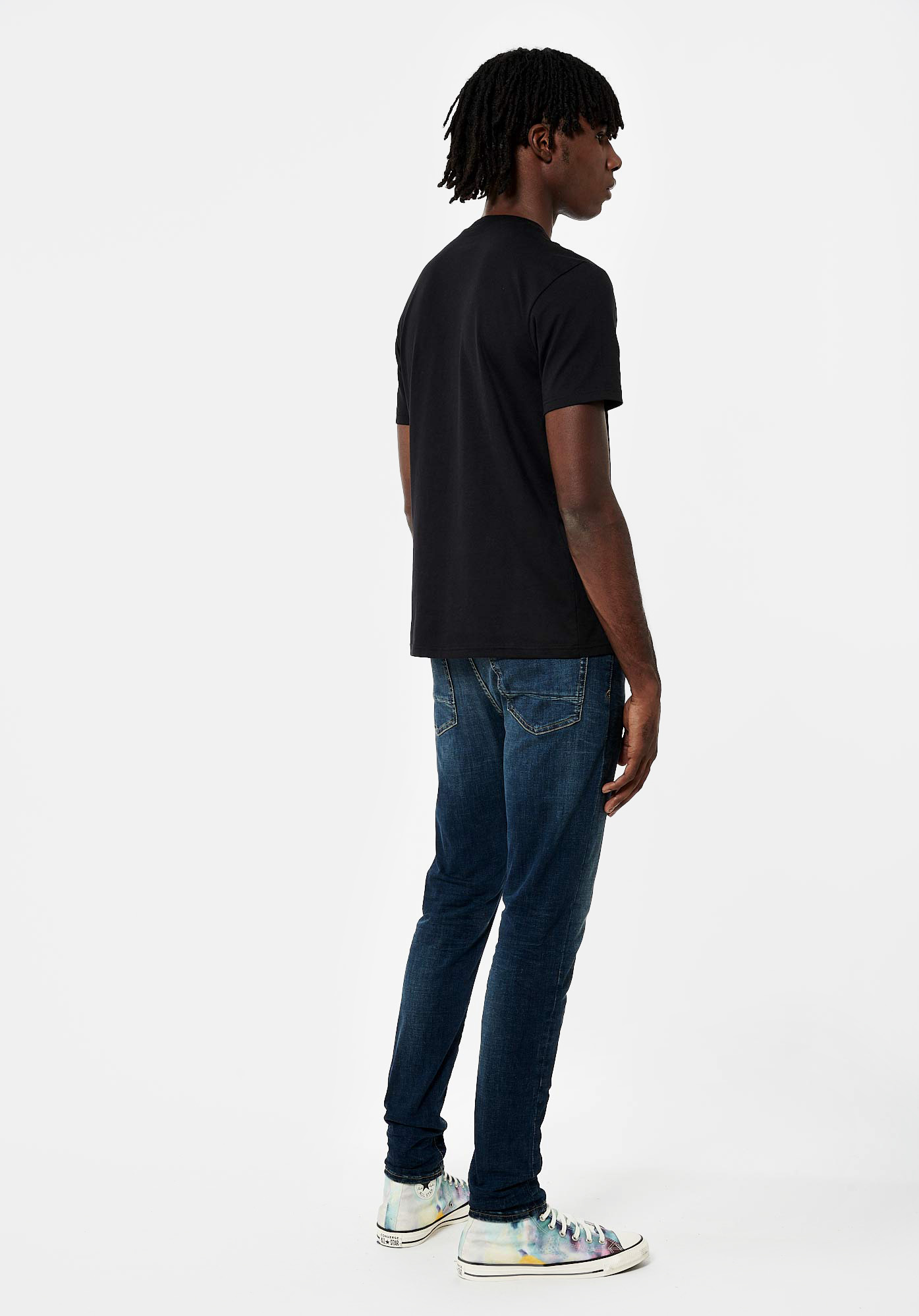 LERES  T-shirt noir Homme en 100% coton