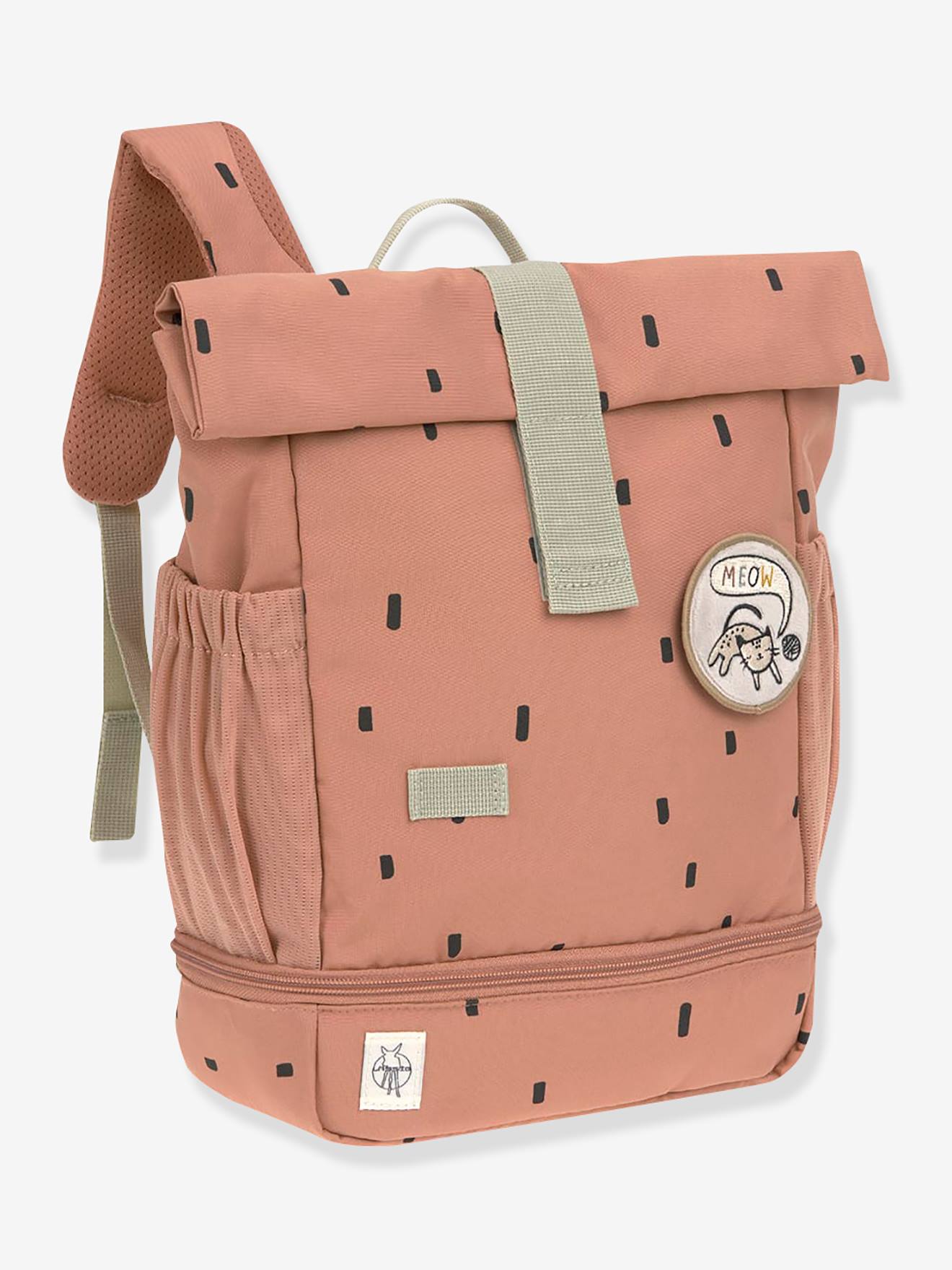 Mini sac à dos LÄSSIG Rolltop Happy Prints caramel