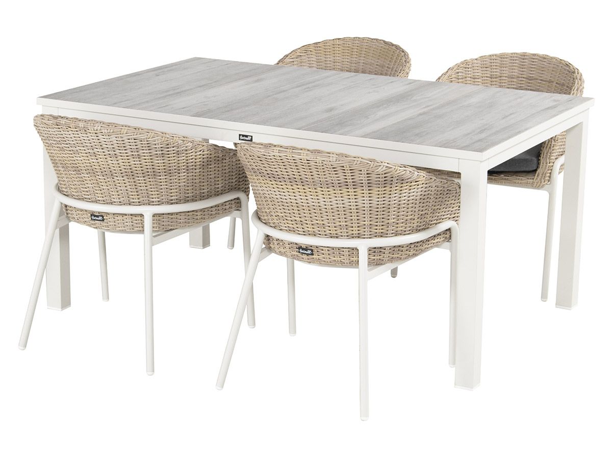 Hartman Comino Ceramic weiß 163 x 105 Gartentisch