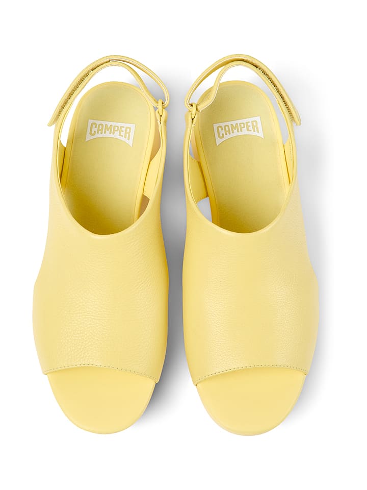 Camper Leder-Sandalen in Gelb günstig kaufen