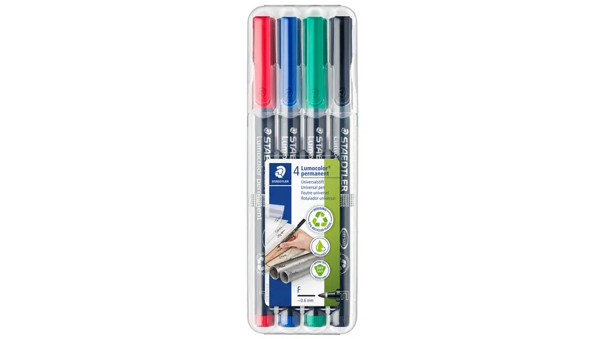STEADTLER Feinschreiber Lumocolor® permanent Universalstift 4er Etui