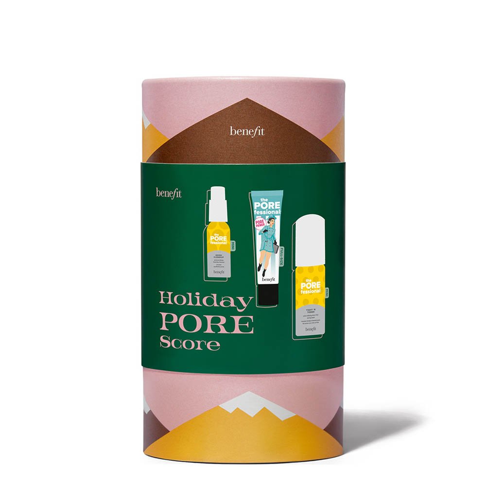 Benefit Sets & Geschenke Holiday Pore Score Pflege Set – Full-Size Primer, Mini Reinigungsschaum & Schaum-Toner und Tonerde-M