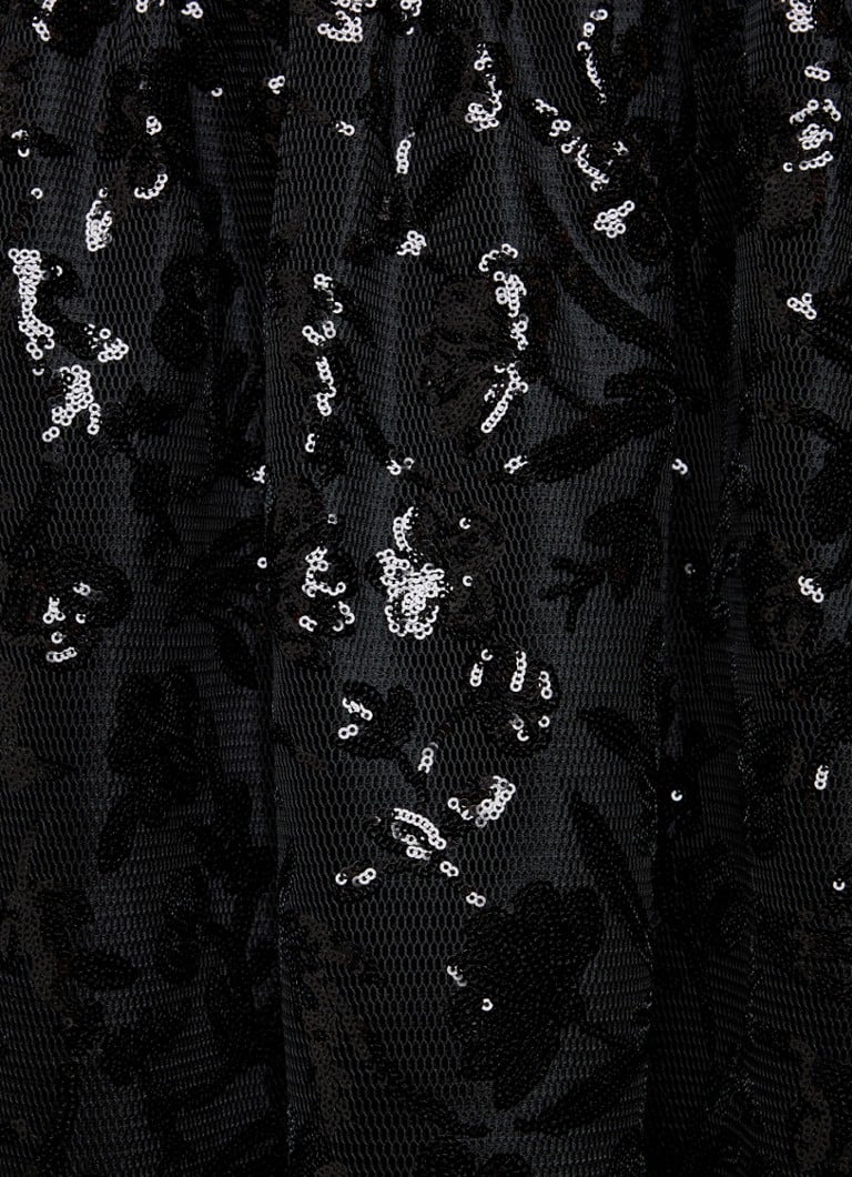 Gonna midi Maje con motivo jacquard e paillettes