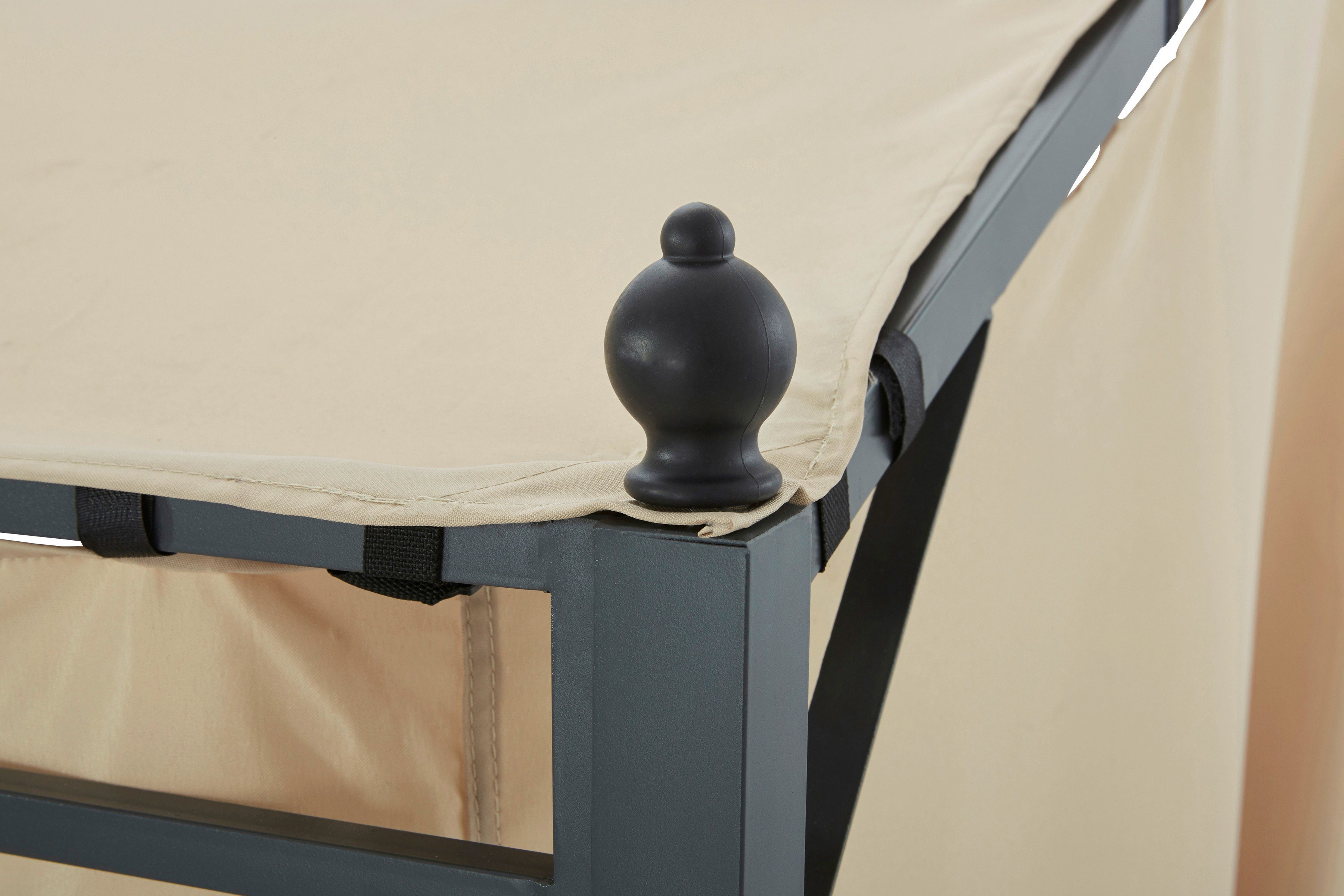 KONIFERA Anbaupavillon Burano, mit 3 Seitenteilen, (Set), BxT : 300x250 cm oder 400x250 cm