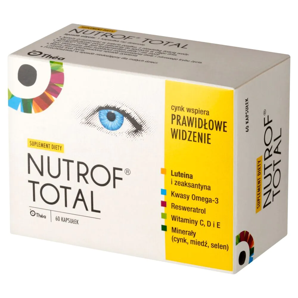 „Nutrof Total“, maisto papildas regėjimui palaikyti, 60 kapsulių