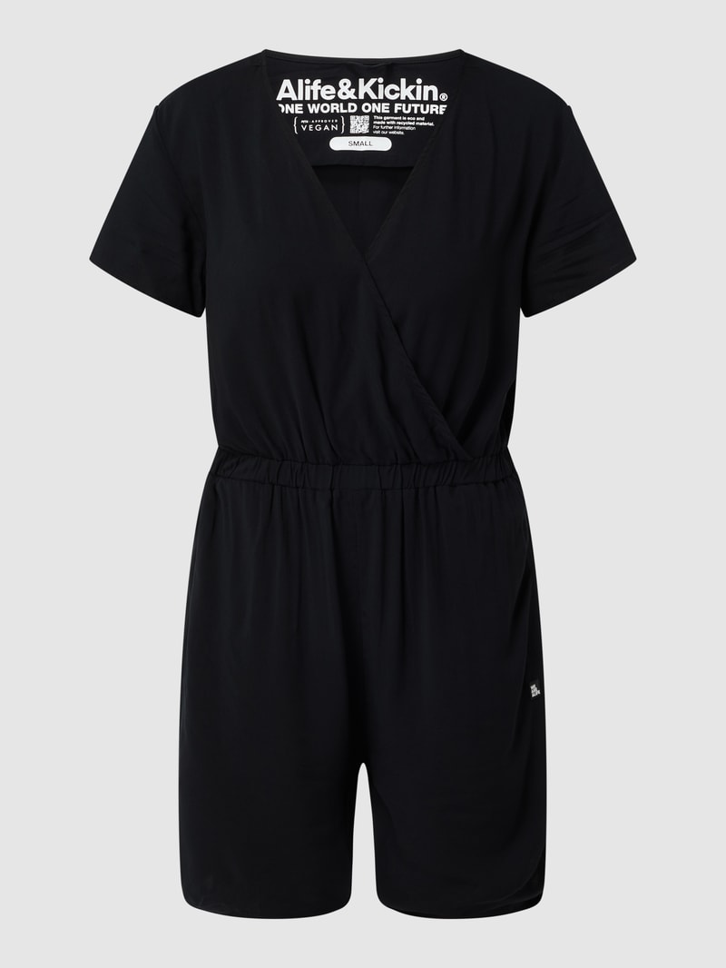 Playsuit aus Viskose Modell 'Hella' in schwarz