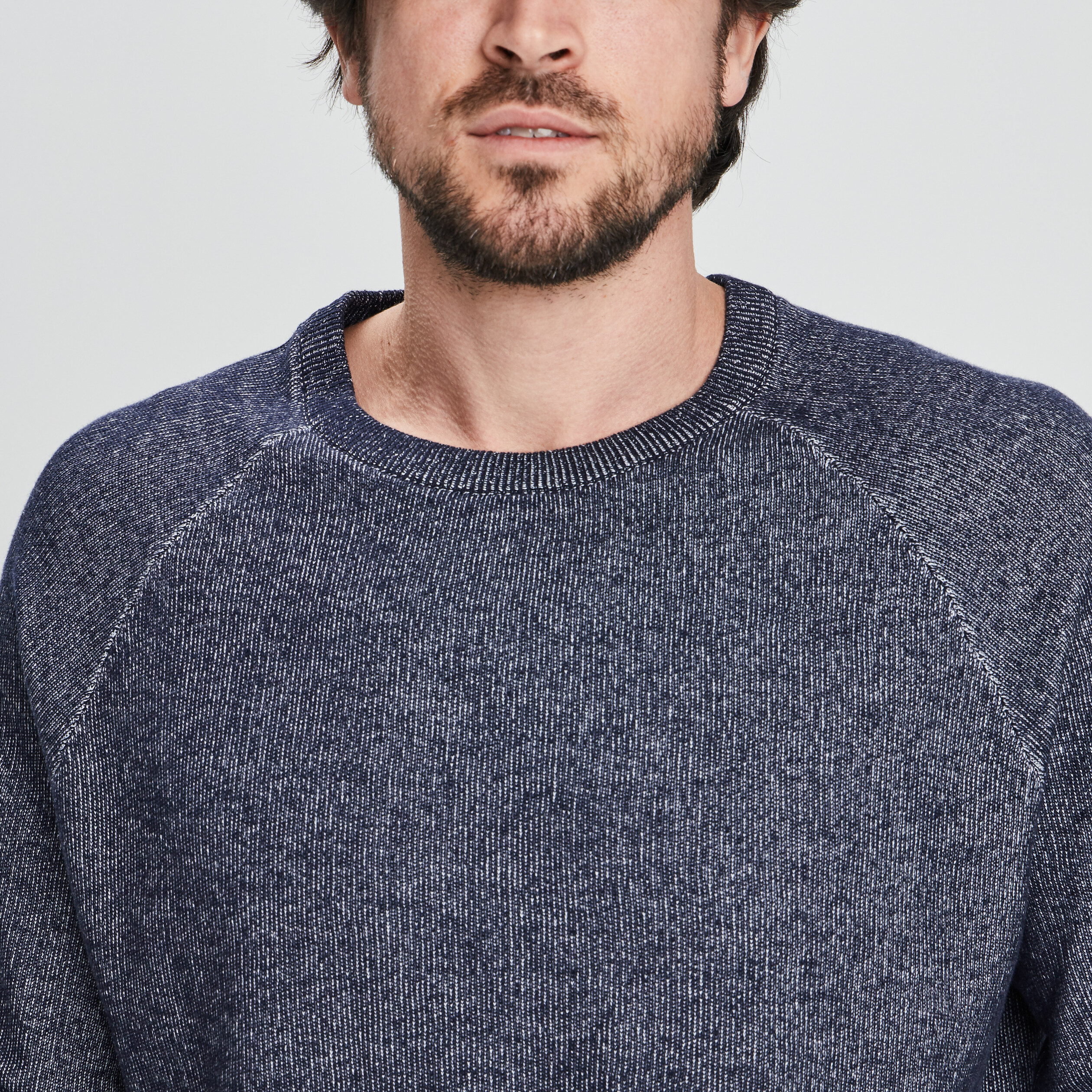 Sweat col rond Creeks bleu homme | La Halle