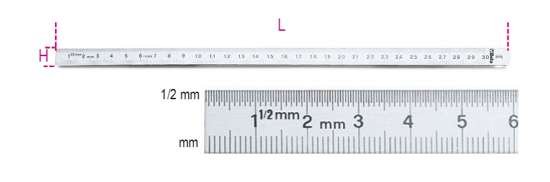 Regla flexible Beta 016820015 1682 de 150 mm