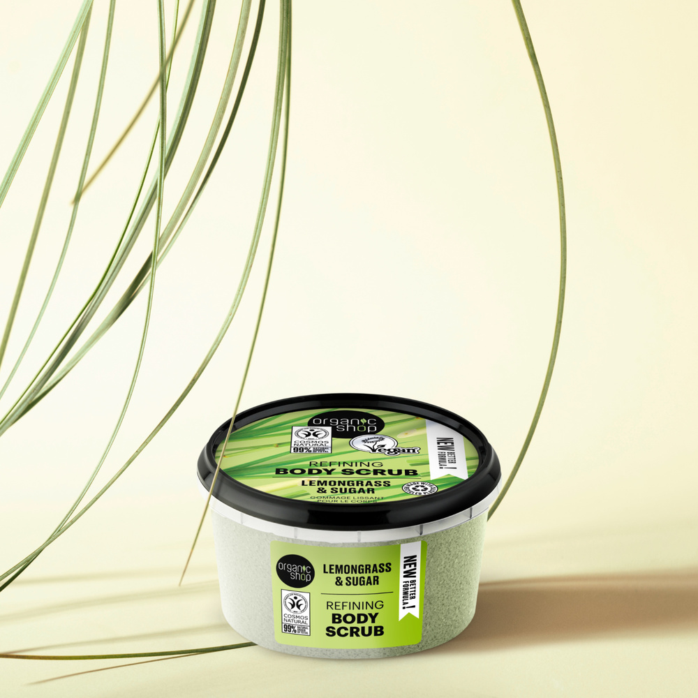organic shop Gommage Corps Raffermissant Citronelle Vegan Naturel Gommage corps