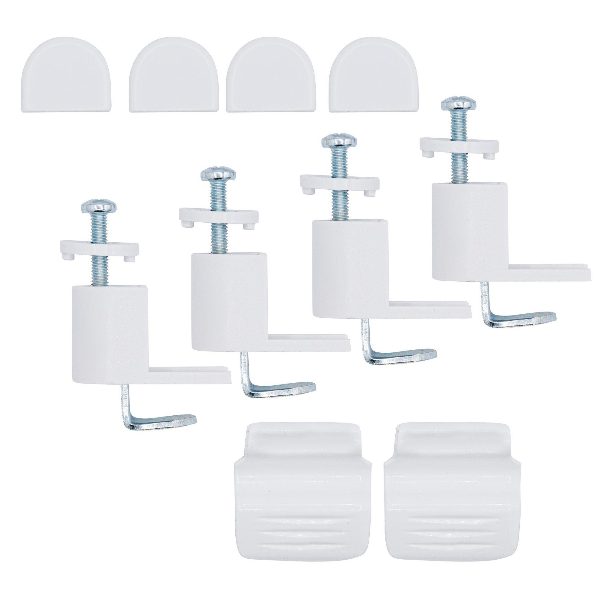 Plissee Basic Thermo, ondeco, ohne Bohren, verspannt, Klemmträger mit Feststellschraube