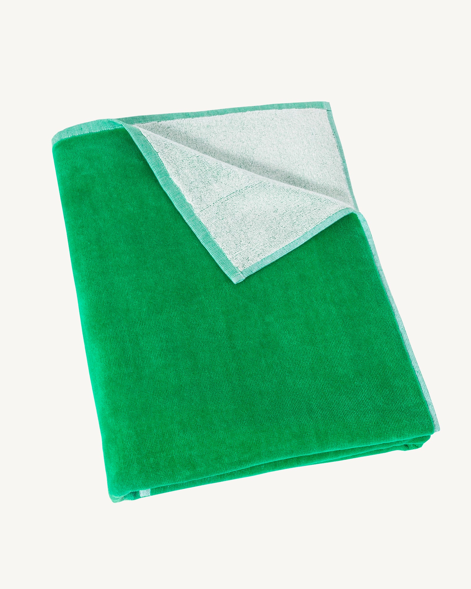 Serviette de plage en éponge Vert Beach