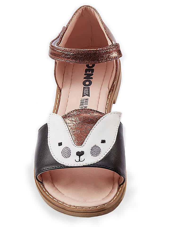 Denokids Halbsandalen in Schwarz/ Gold günstig kaufen 31