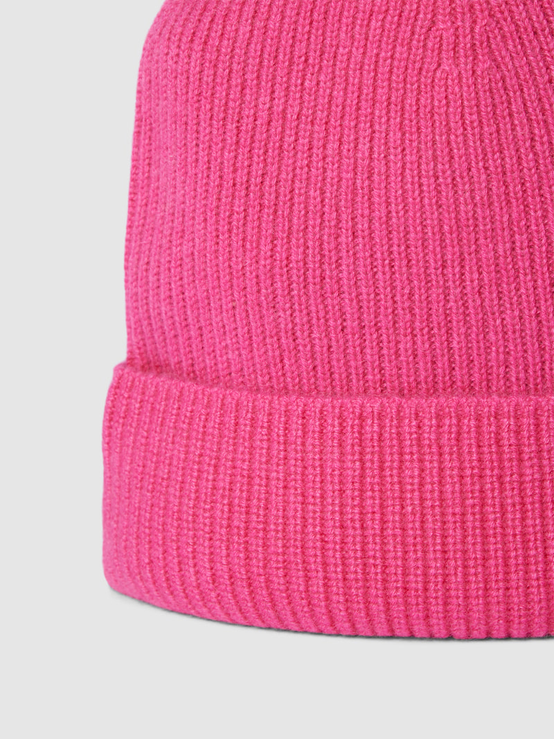 Mütze aus Kaschmir in pink