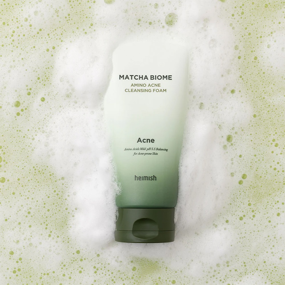 Schiuma detergente antiacne Heimish Matcha Biome Amino.