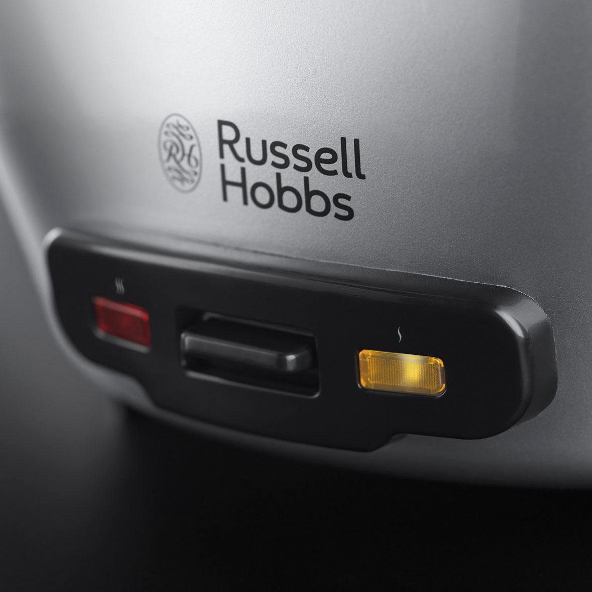 RUSSELL HOBBS Reiskocher 23570-56 MaxiCook, 1000 W, groß: 2,5 l, antihaftbeschitet, inkl. Dampfkorb, Reislöffel&Messbecher