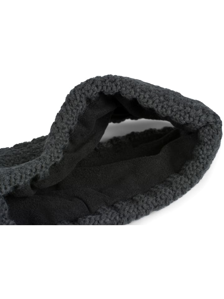 styleBREAKER Häkel Stirnband in Anthrazit günstig kaufen onesize