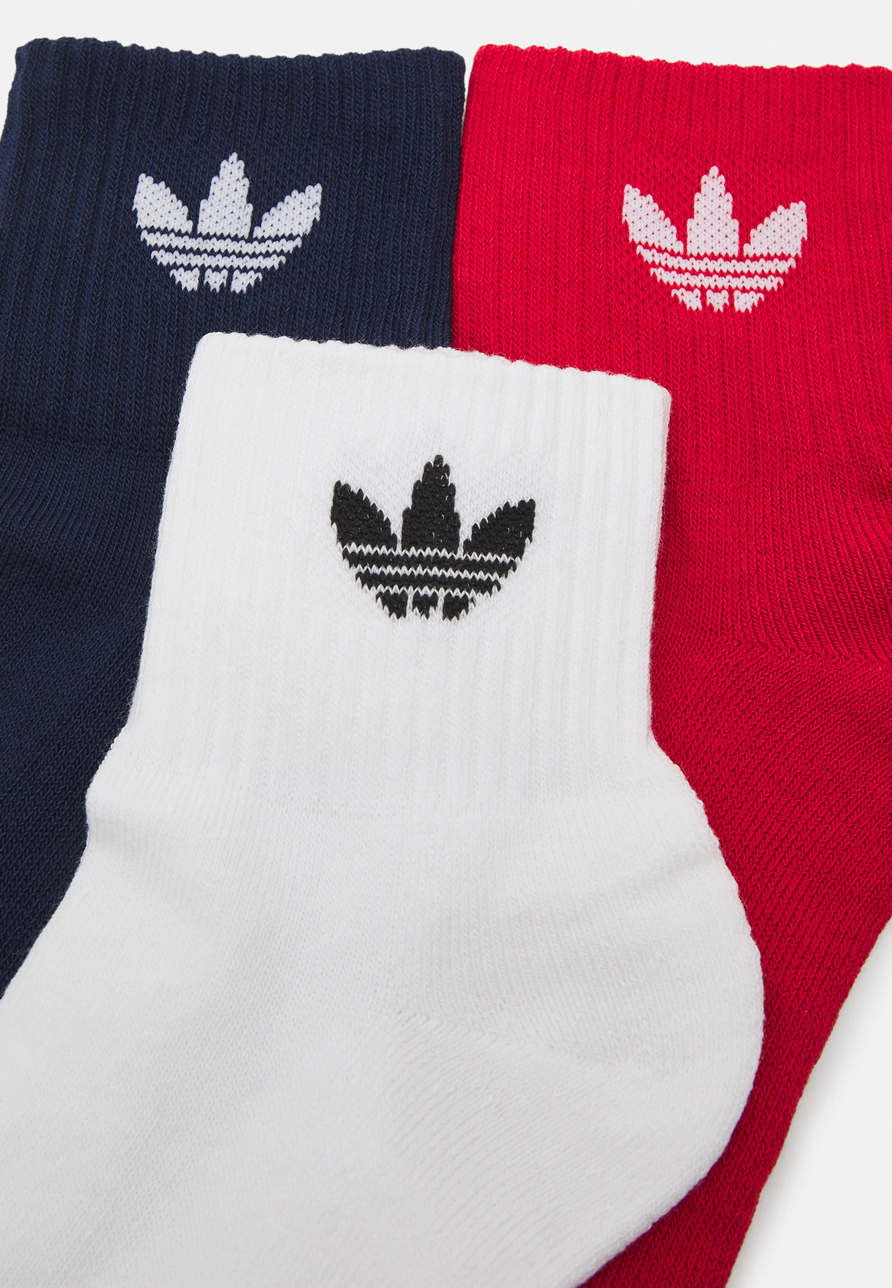 adidas Originals Calcetines unisex de media caña, paquete de 3