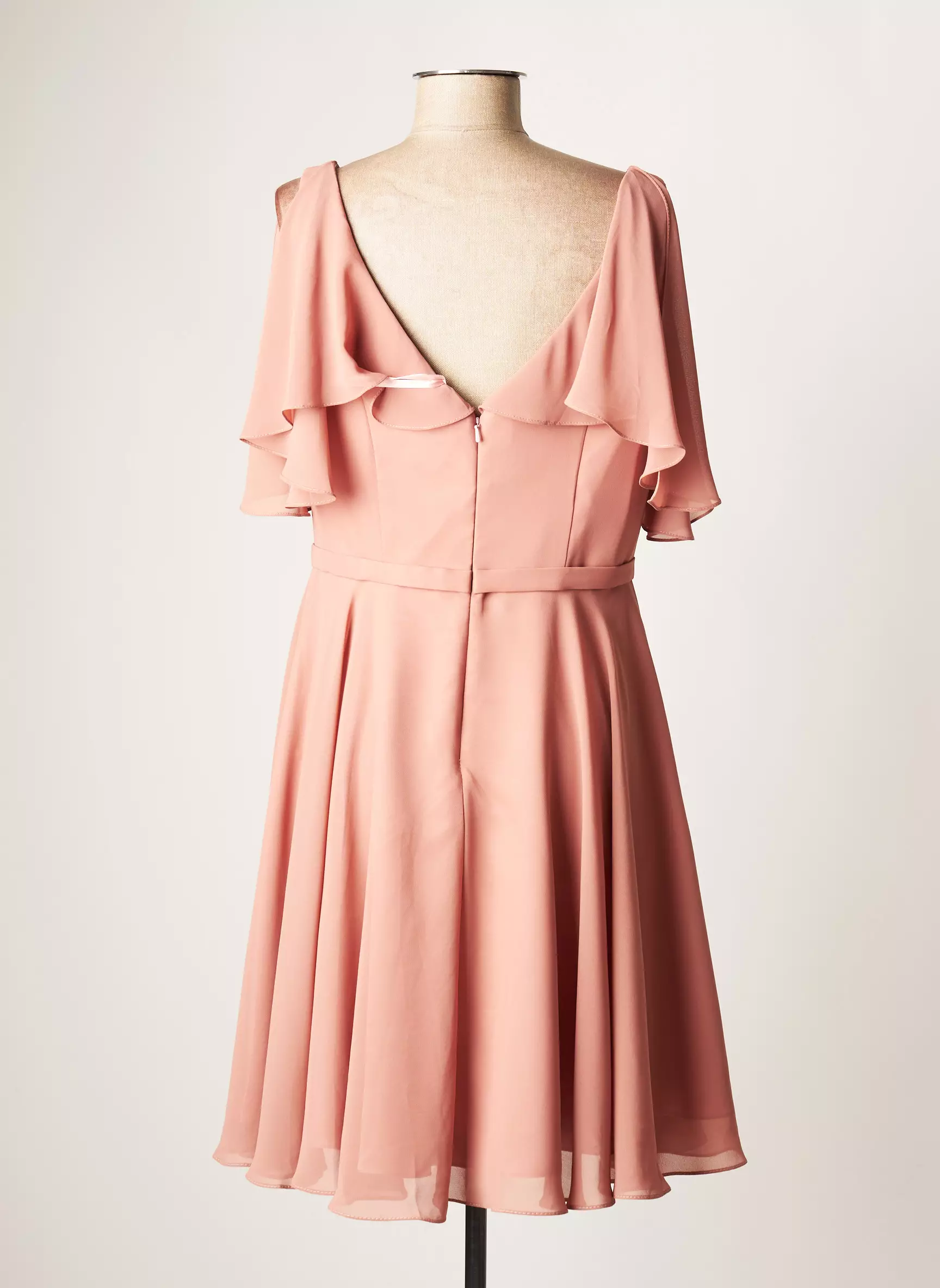 Fashion New York Robes Mi Longues Femme couleur beige