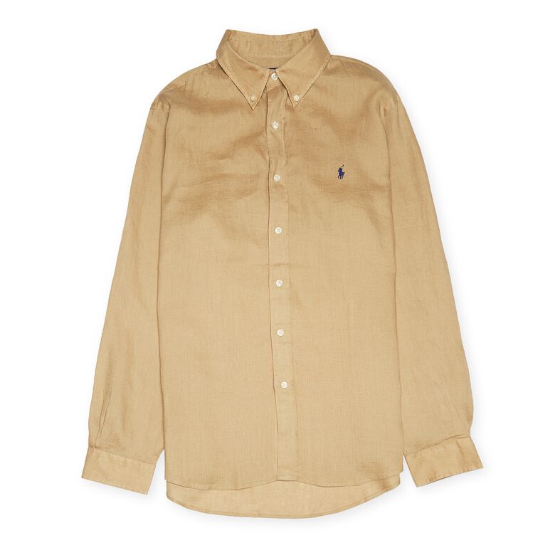 Polo Ralph Lauren Long Sleeve Sport Shirt vintage khaki