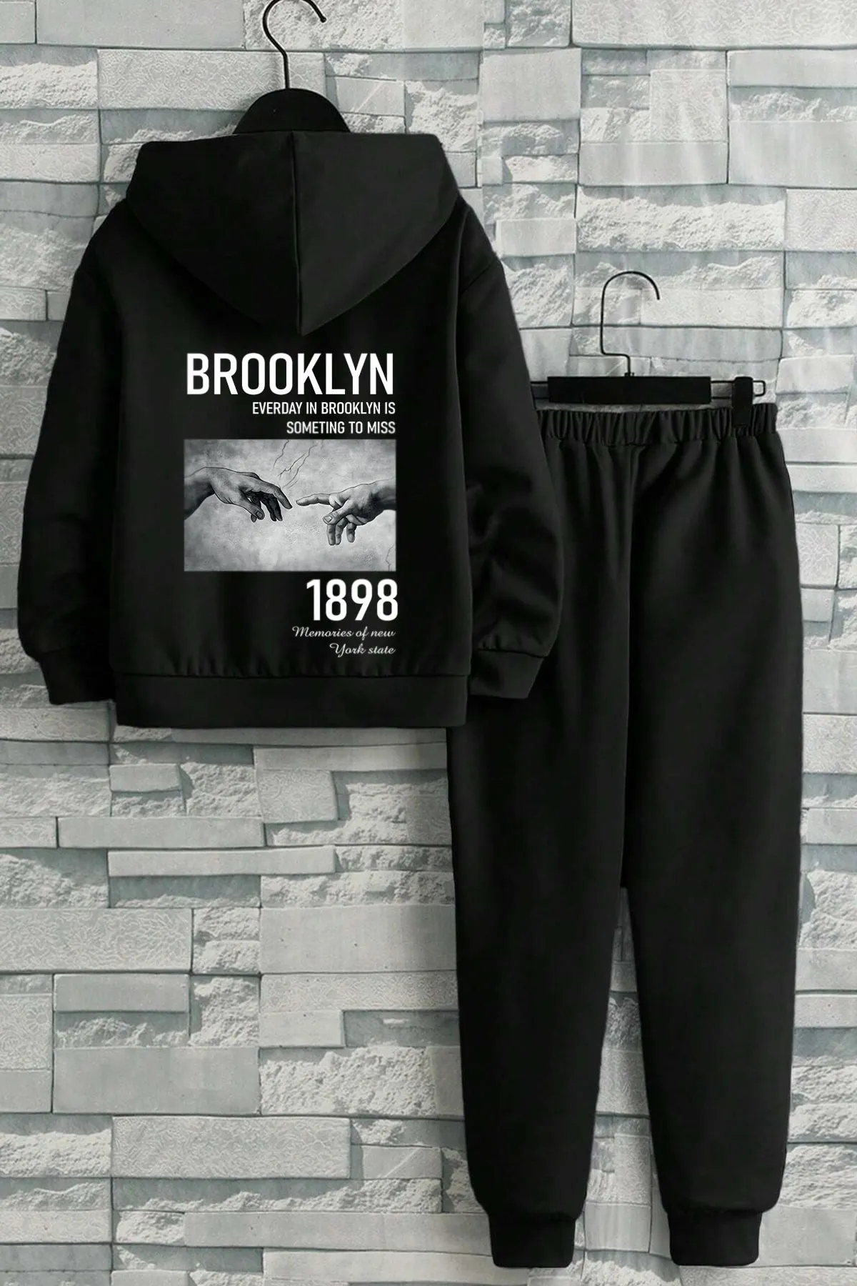 uyguntarz  Bedruckter 1898 Brooklyn-Trainingsanzug für Kinder