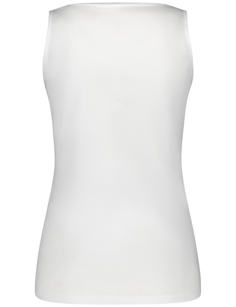 Basic Top aus nachhaltigem Baumwoll-Stretch