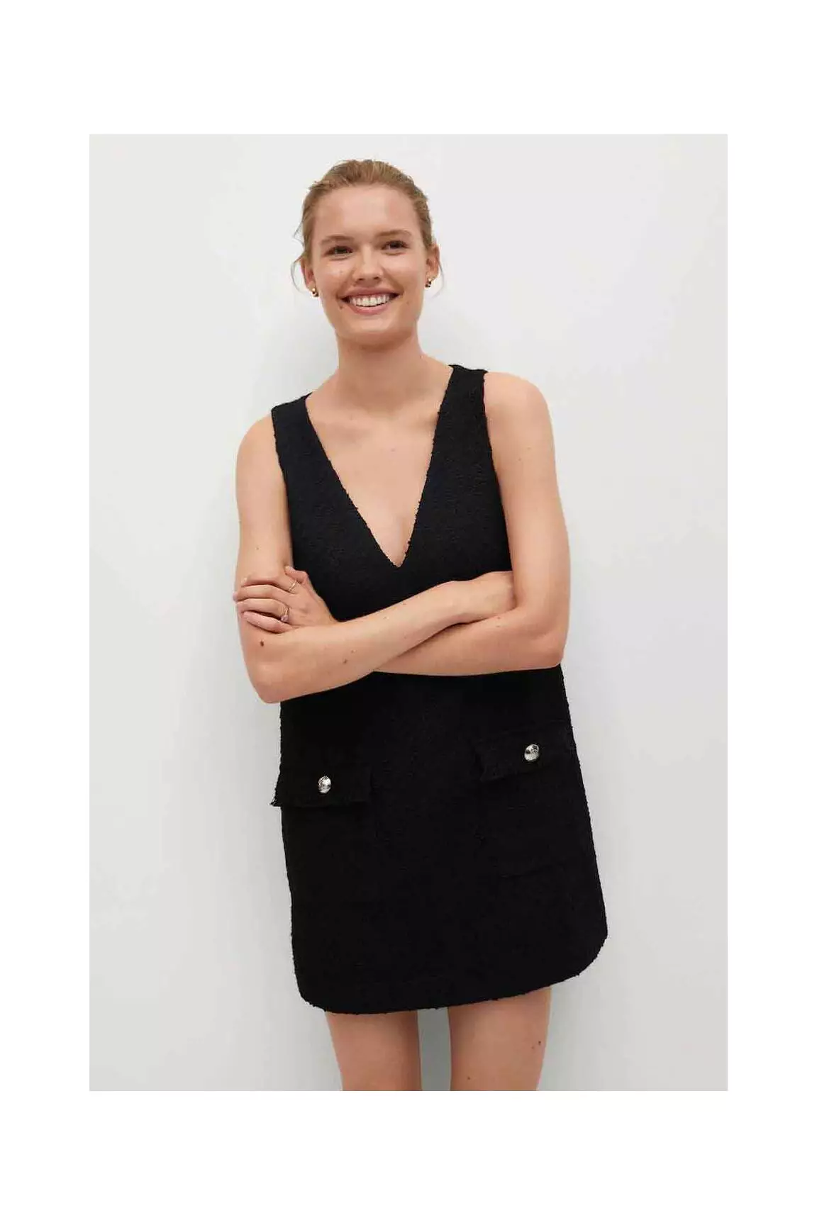 Mango Robes Courtes Femme couleur noir