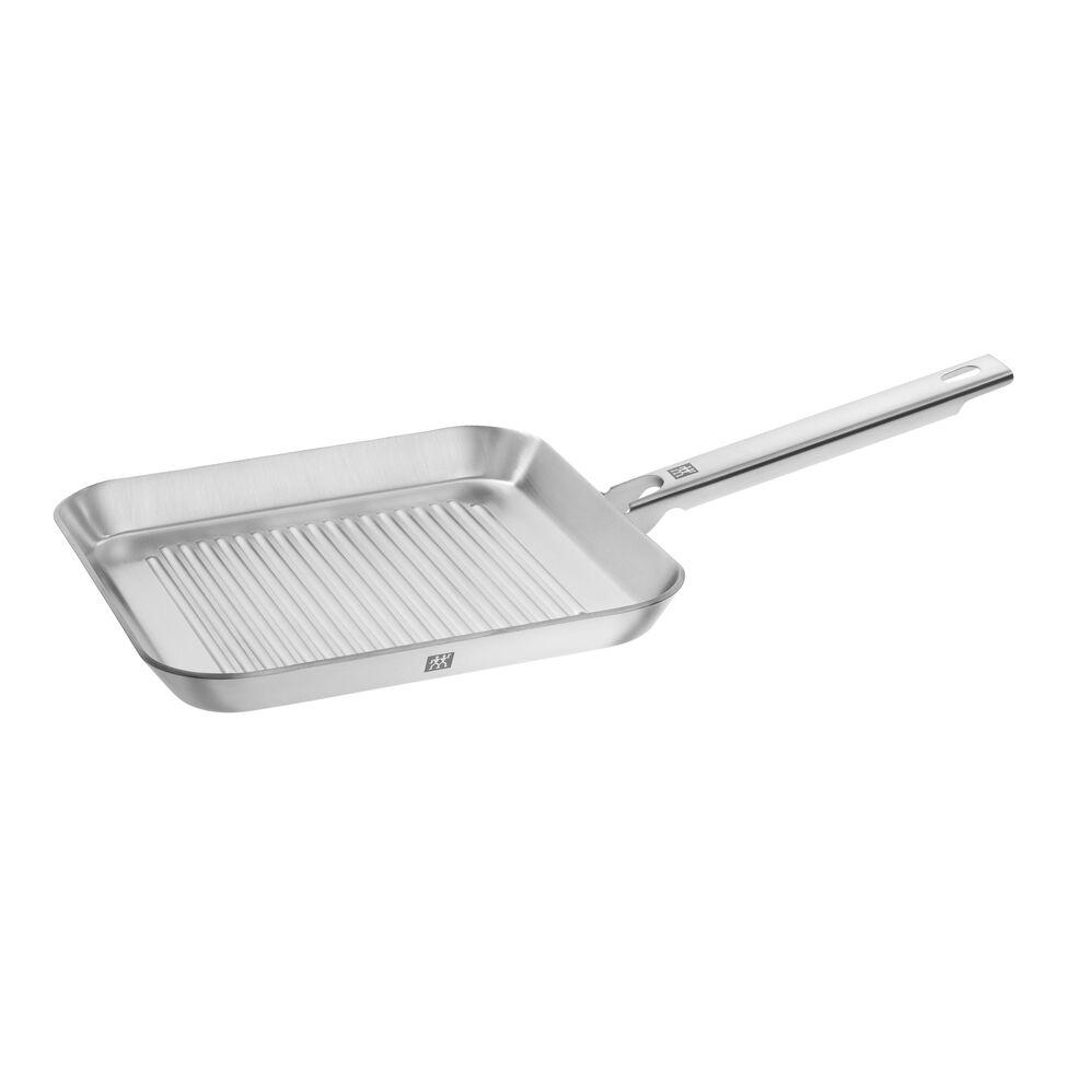 Grillpfanne 24 x 24 cm, 18/10 Edelstahl, Silber