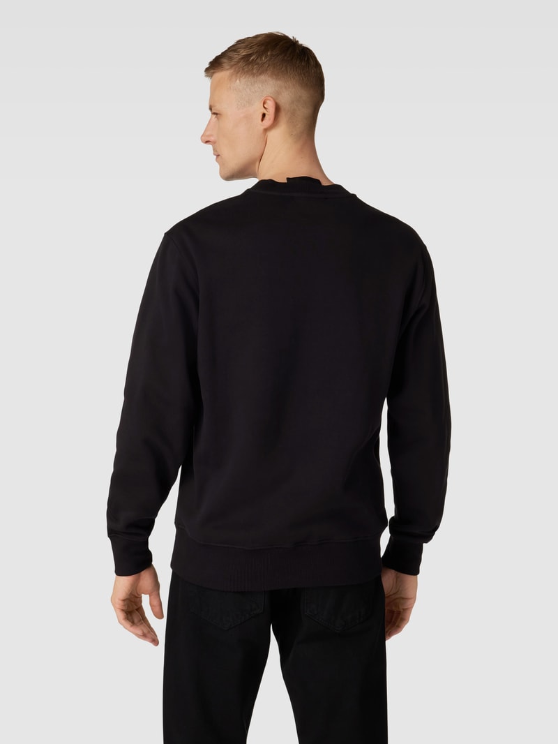 Sweatshirt mit Motiv-Print in schwarz